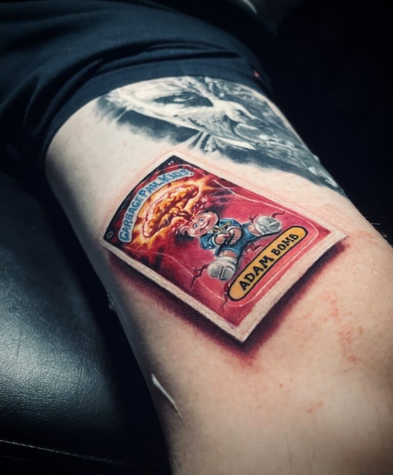 Adam Bomb_Garbage Pail_Kid_Tattoo_Mike DeVries-Ventura County