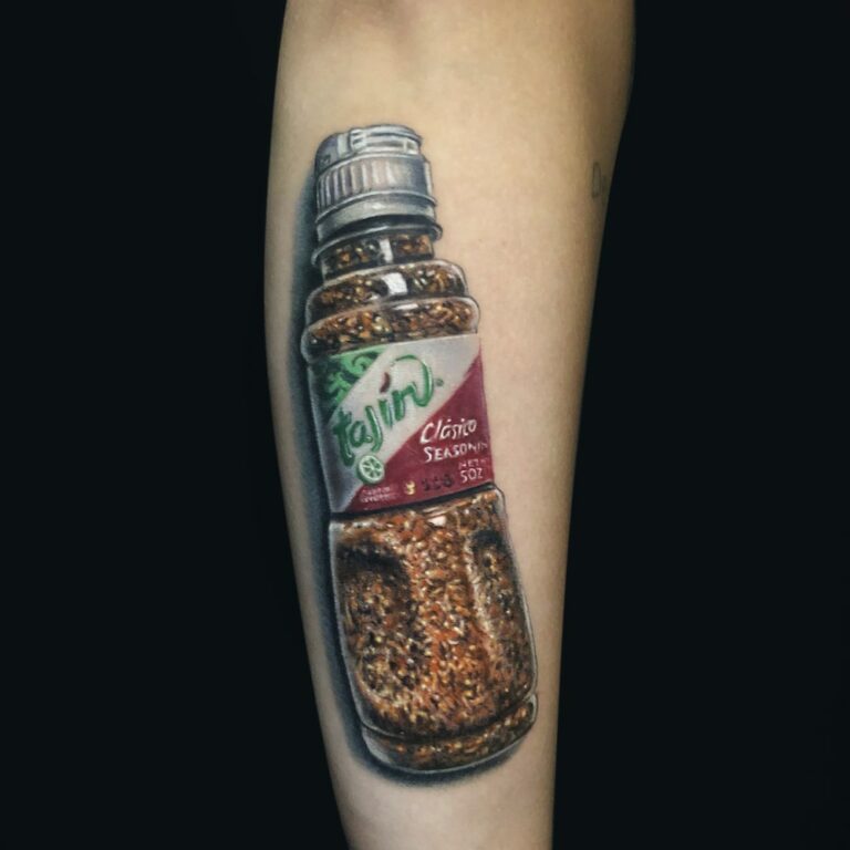 Realistic_Tajin_seasoning_tattoo artist_Mike DeVries socal ca Ventura Thousand Oaks