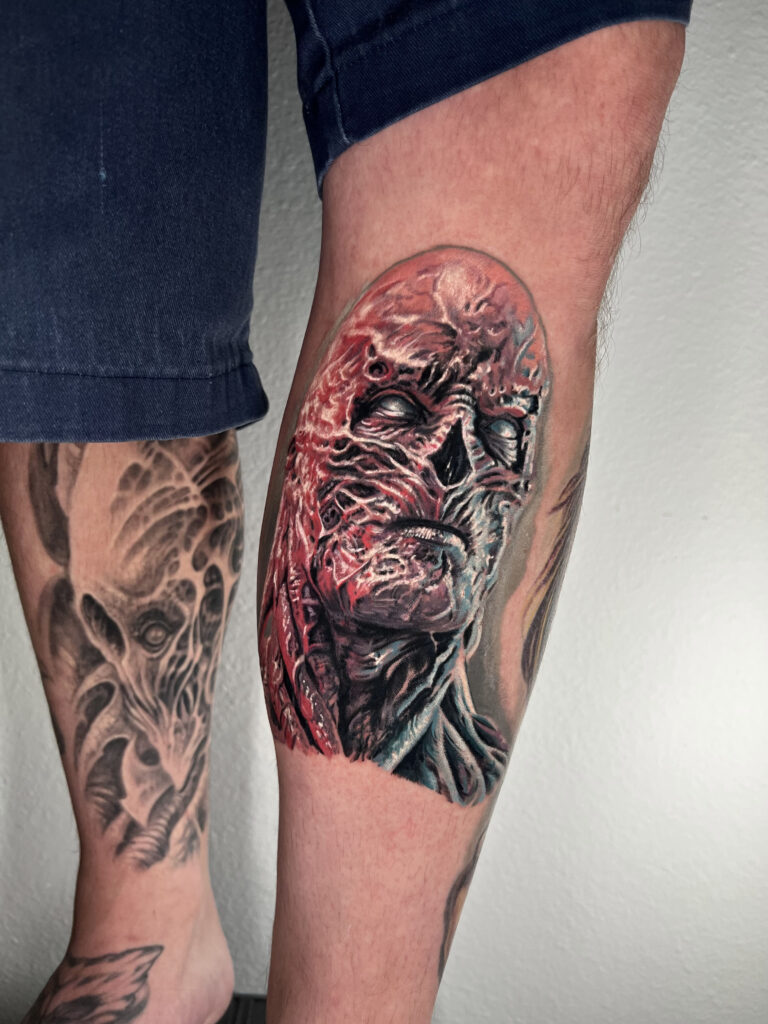 Stranger Things Vecna Tattoo by Mime DeVries_in Thousand Oaks California