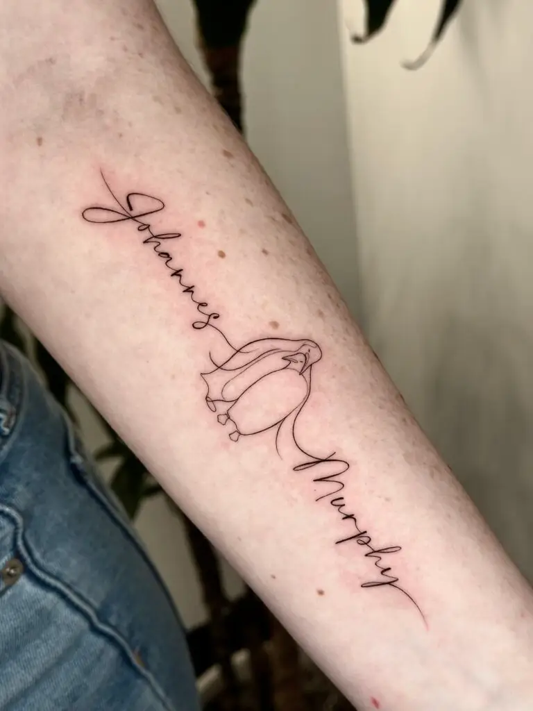 Best Script and Lettering Tattoos in Thousand Oaks California